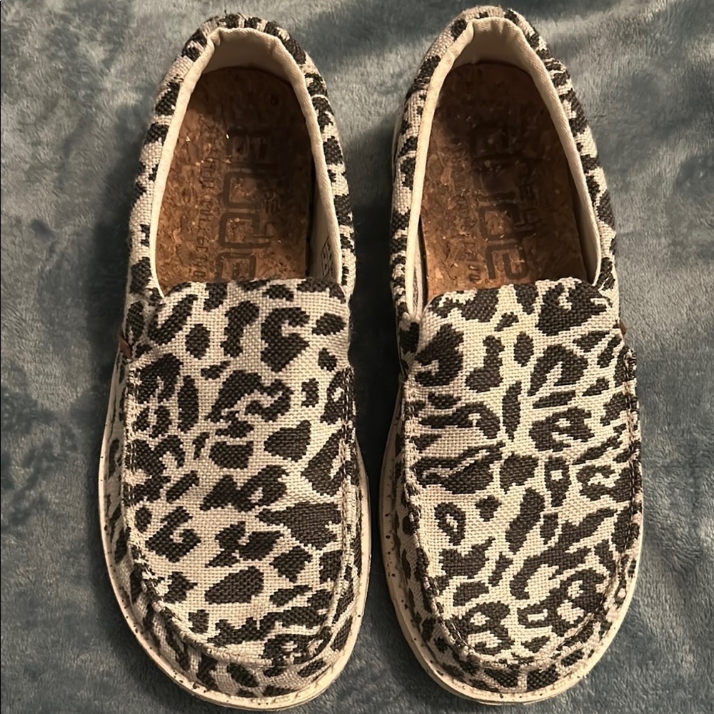 Hey Dude Women’s Leopard Print Slip-On Shoes - Size 6